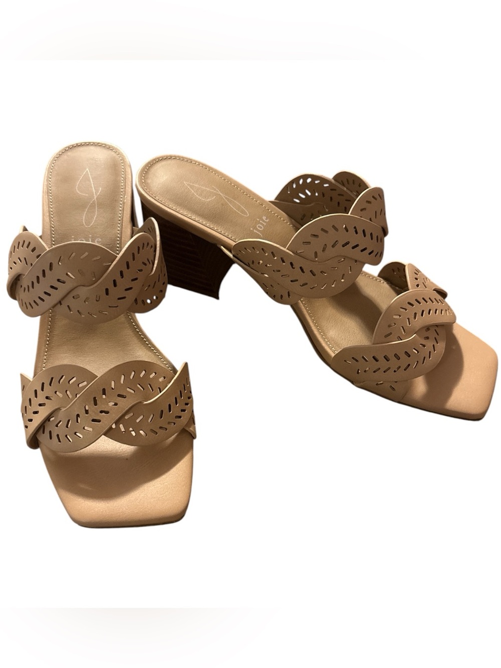 Joie Nude Square Toe Sandals